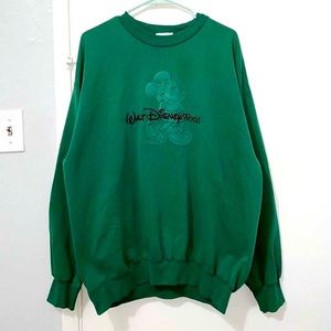 Walt Disney Green Crewneck